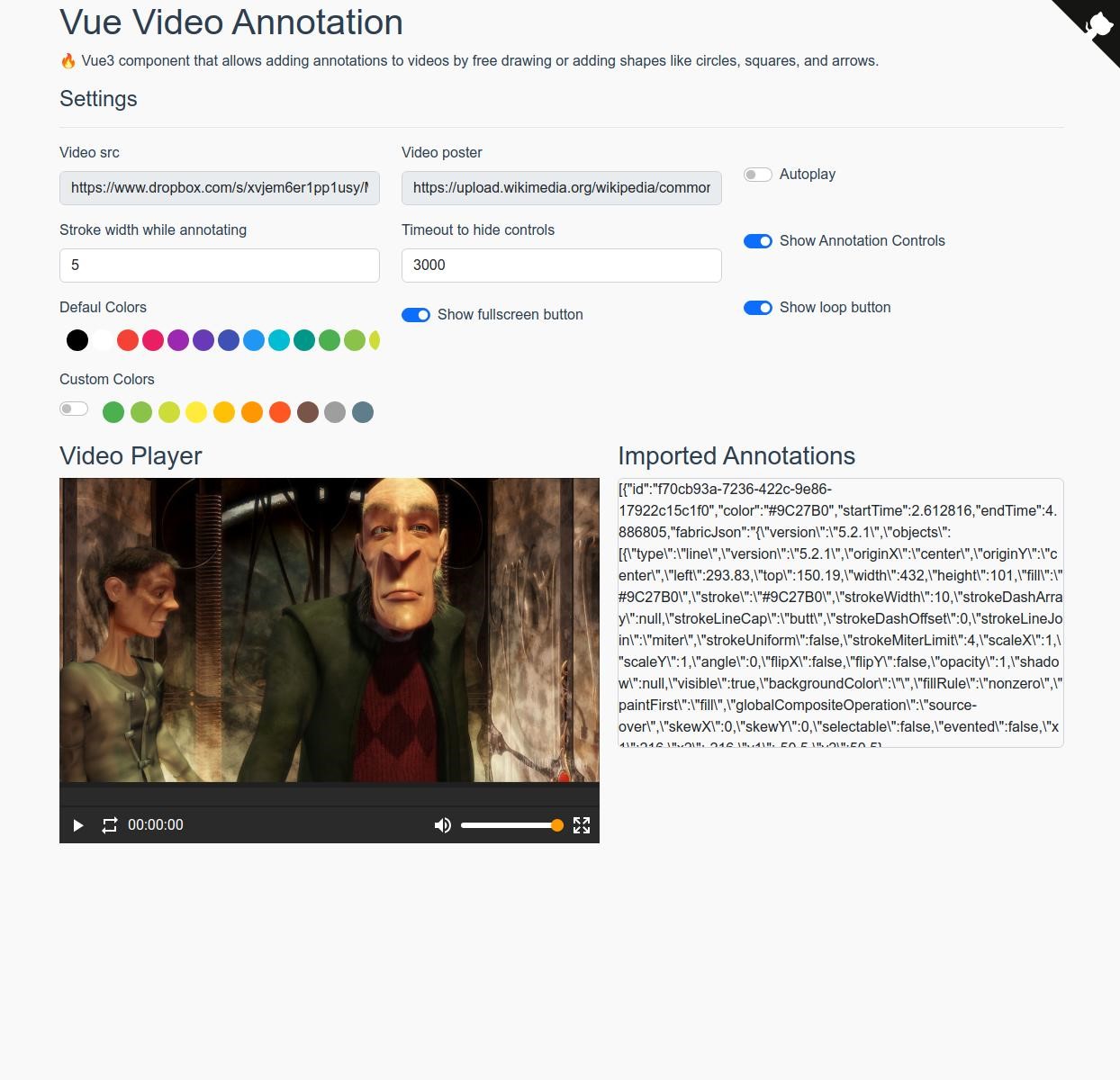 Vue Video Annotation